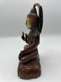 Brass Seated Abhaya Shiva Statue 8"