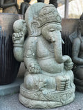 Seated Stone Ganesh Statue 41"