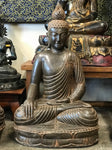 Stone Earth Touching Buddha Statue 36"