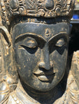 Stone Devi Tara Goddess Head Bust 42"