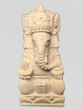 Stone Seated Ganesh Statue 4.5" - Routes Gallery