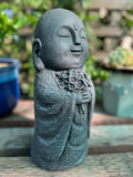 Standing Jizo Monk with Offering Flowers 11.5"