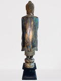 Wood Standing Abhaya Buddha Statue 48"