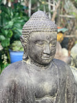 Stone Meditating Kamakura Garden Buddha Statue 32" - Routes Gallery