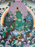 Green Tara Thangka Painting