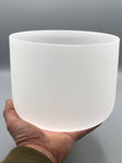 Crystal Singing Bowl 8" Third Eye Chakra A