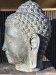 Buddha Head Garden Statue 22" - Routes Gallery