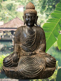 Stone Earth Witness Buddha Statue 36"