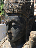 Stone Devi Tara Goddess Head Bust 42"