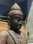 Large Stone Meditation Buddha Statue 61"
