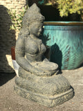 Stone Kneeling Welcoming Prosperity Goddess 20"