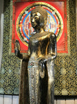 Wood Standing Laos Style Buddha 70" - Routes Gallery