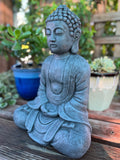 Stone Meditation Garden Buddha Statue 15"