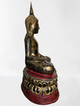 Wood Thai Meditation Buddha Statue 40"