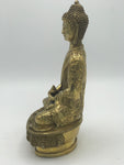 Brass Meditation Buddha Statue 8"