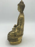 Brass Meditation Buddha Statue 8"