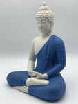 Porcelain Meditating Buddha Statue 12"