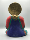 Brass Seated Buddha Statue 12"