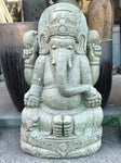 Seated Stone Ganesh Statue 41"