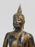 Wood Thai Meditation Buddha Statue 40"