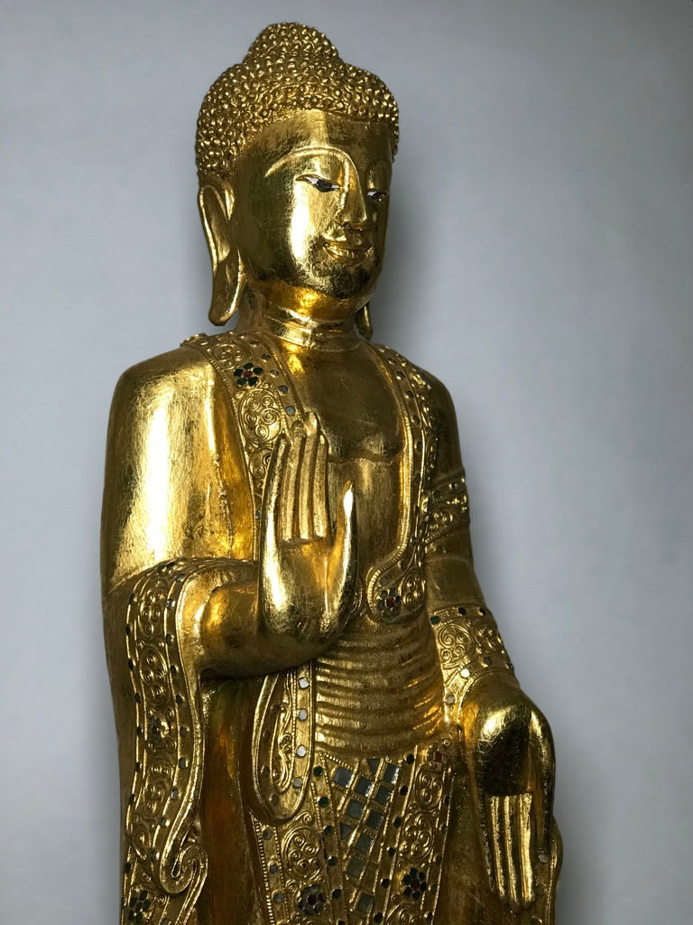 Abhaya and Varada Mudra Buddha Statue 36" - Routes Gallery