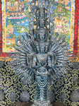Brass Avalokiteshvara with 1000 Arms Statue 27" - Routes Gallery