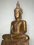 Wood Meditating Lanna Thai Buddha Statue 18.5" - Routes Gallery