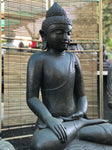 Stone Earth Touching Garden Buddha Statue 40" - Routes Gallery