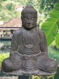 Stone Meditating Kamakura Garden Buddha Statue 22"