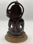 Brass Hanuman Statue Holding Club 7"