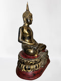 Wood Thai Meditation Buddha Statue 40"