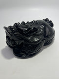 Obsidian Feng Shui Dragon Turtle 5.5"