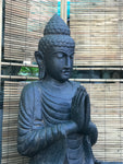 Stone Seated Namaste Buddha Statue 44"