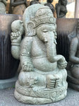 Seated Stone Ganesh Statue 41"