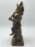 Brass Ganesh Statue seated on Large Rat 10"