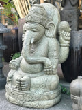Seated Stone Ganesh Statue 41"