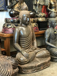 Stone Earth Touching Buddha Statue 36"