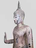 Wood Standing Thai Buddha Statue 73"