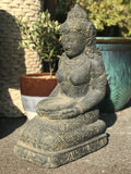 Stone Kneeling Welcoming Prosperity Goddess 20"
