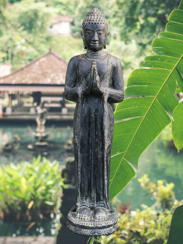 Standing Namaste Garden Buddha Statue 40"