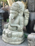 Seated Stone Ganesh Statue 41"