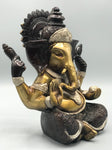 Brass Seated Ganesh Statue 7.5"