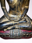 Wood Thai Meditation Buddha Statue 40"