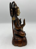Brass Seated Abhaya Shiva Statue 8"