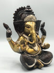Brass Seated Ganesh Statue 7.5"