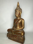 Wood Meditating Lanna Thai Buddha Statue 18.5" - Routes Gallery