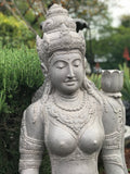 Stone Devi Tara Garden Statue 45" - Routes Gallery