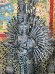 Brass Avalokiteshvara with 1000 Arms Statue 27" - Routes Gallery