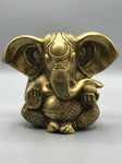 Brass Seated Ganesh Statue 5.5"