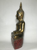 Wood Meditating Lanna Thai Buddha Statue 26" - Routes Gallery